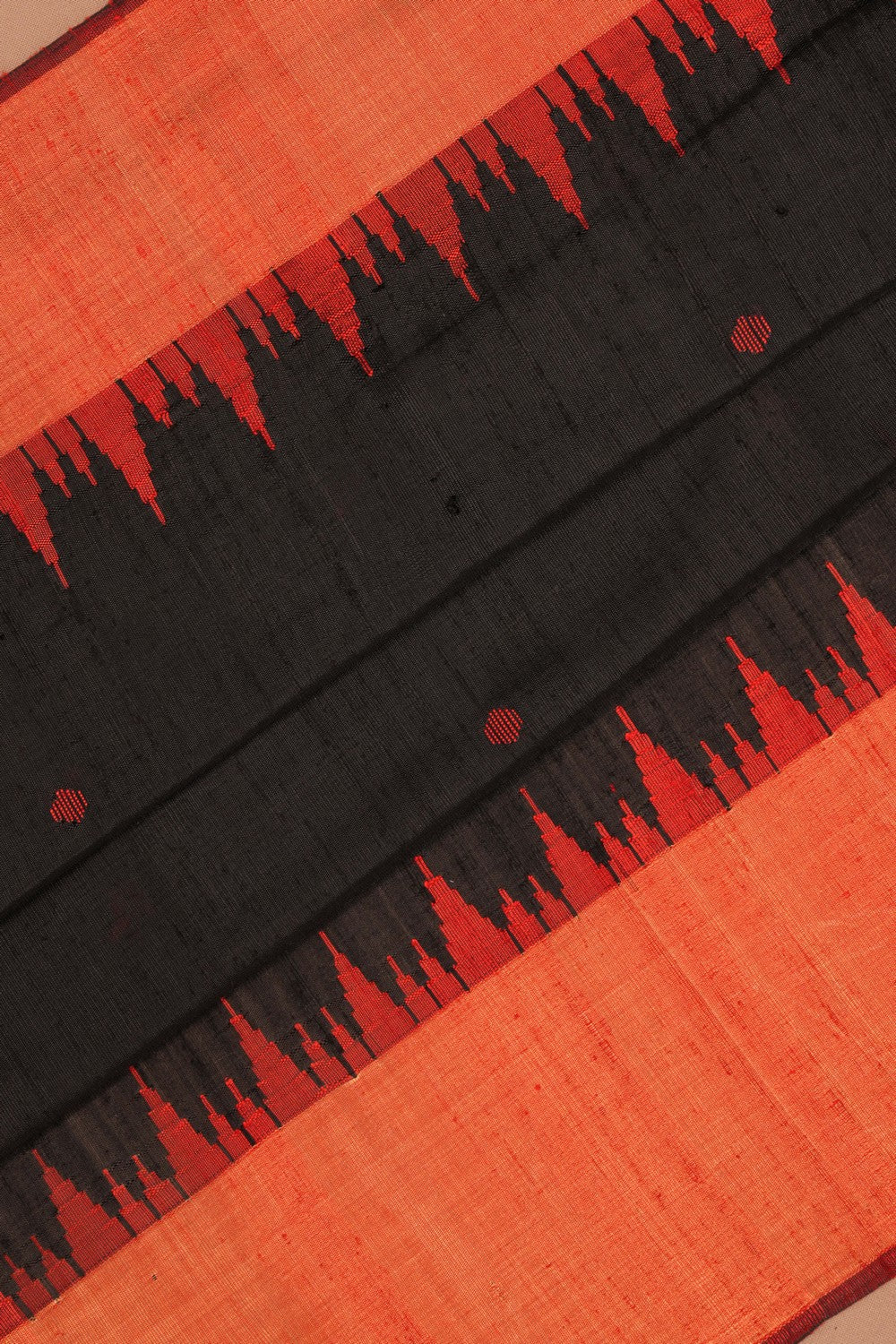 Image of Banarasi Dupion-Silk Black Saree